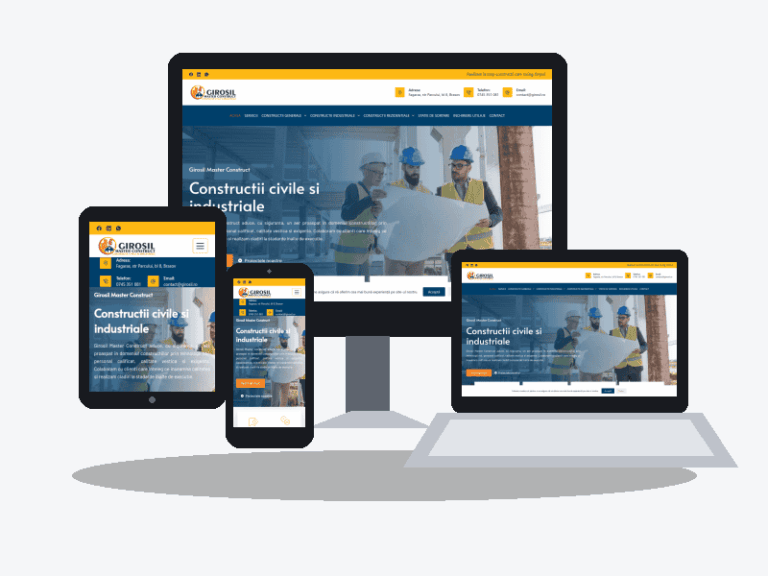 Site de prezentare Girosil.ro 5 site de prezentare Girosil.ro cu design mobile first si optimizare SEO